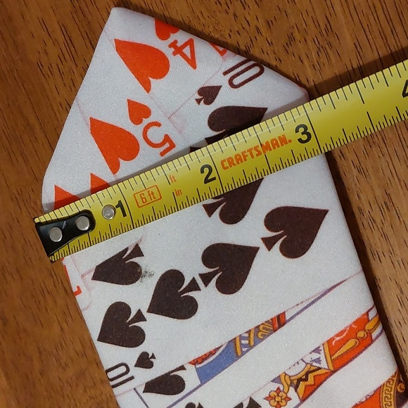 Ralph Marlin 1991 Novelty Casino Playing Cards Print Polyester Necktie USA Made - Picture 6 of 7